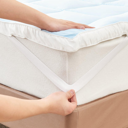 2 Inch Thick Cooling Mattress Pad - Finley Collection - -