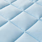 2 Inch Thick Cooling Mattress Pad - Finley Collection - Light Blue -