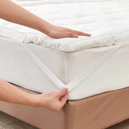 2 Inch Thick Cooling Mattress Pad - Finley Collection - -
