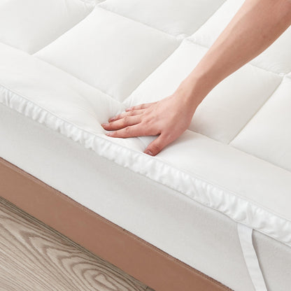 2 Inch Thick Cooling Mattress Pad - Finley Collection - -