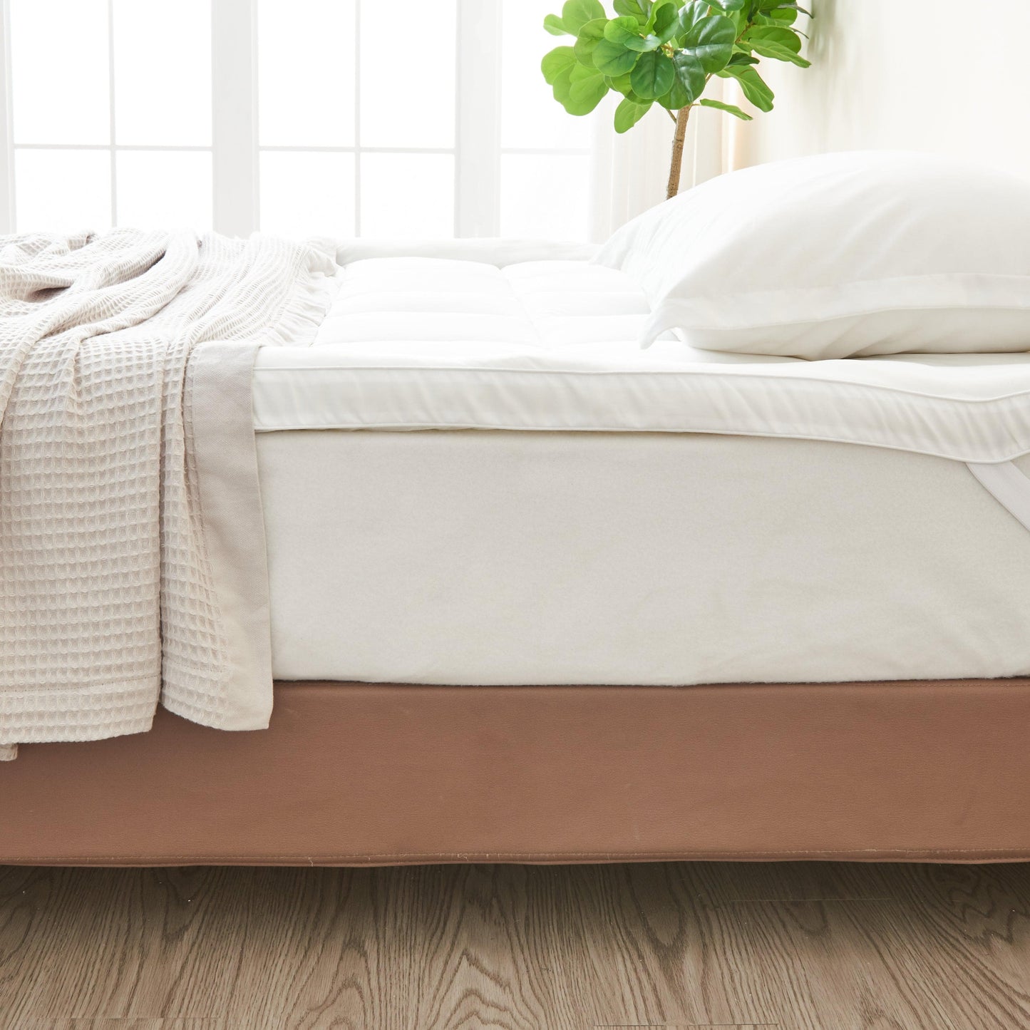 2 Inch Thick Cooling Mattress Pad - Finley Collection - -