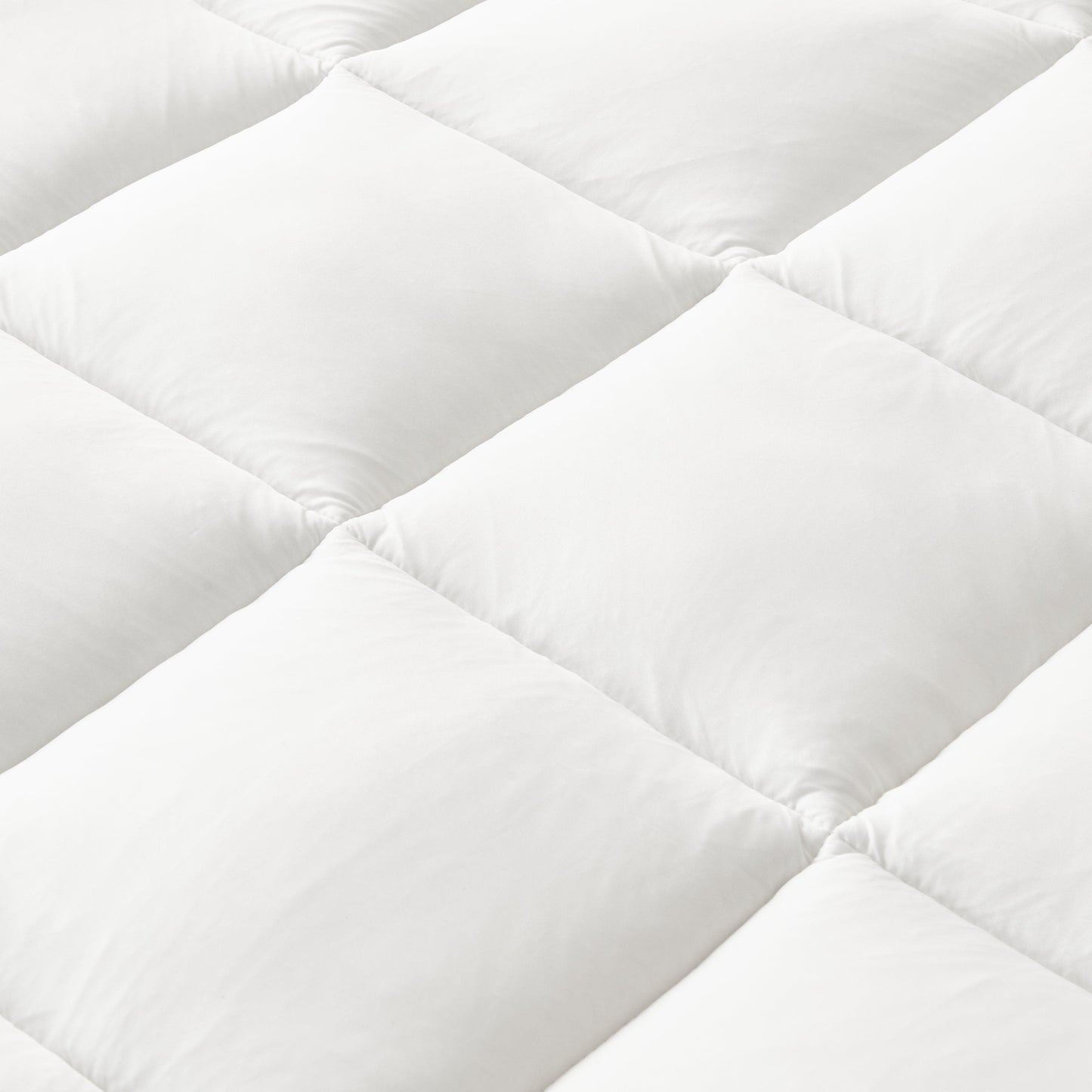 2 Inch Thick Cooling Mattress Pad - Finley Collection - White -