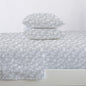 Coastal Printed Sheet Set - Newport Collection - King Seashell - Grey - Bed Sheets