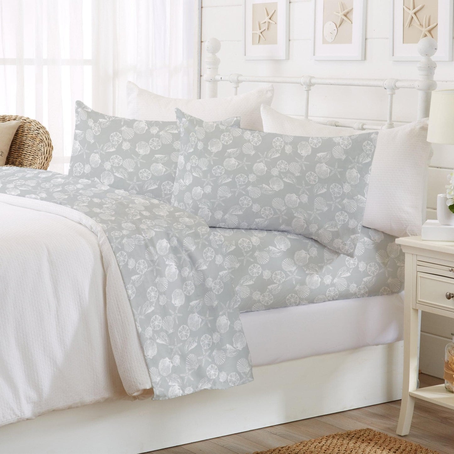 Coastal Printed Sheet Set - Newport Collection - - Bed Sheets