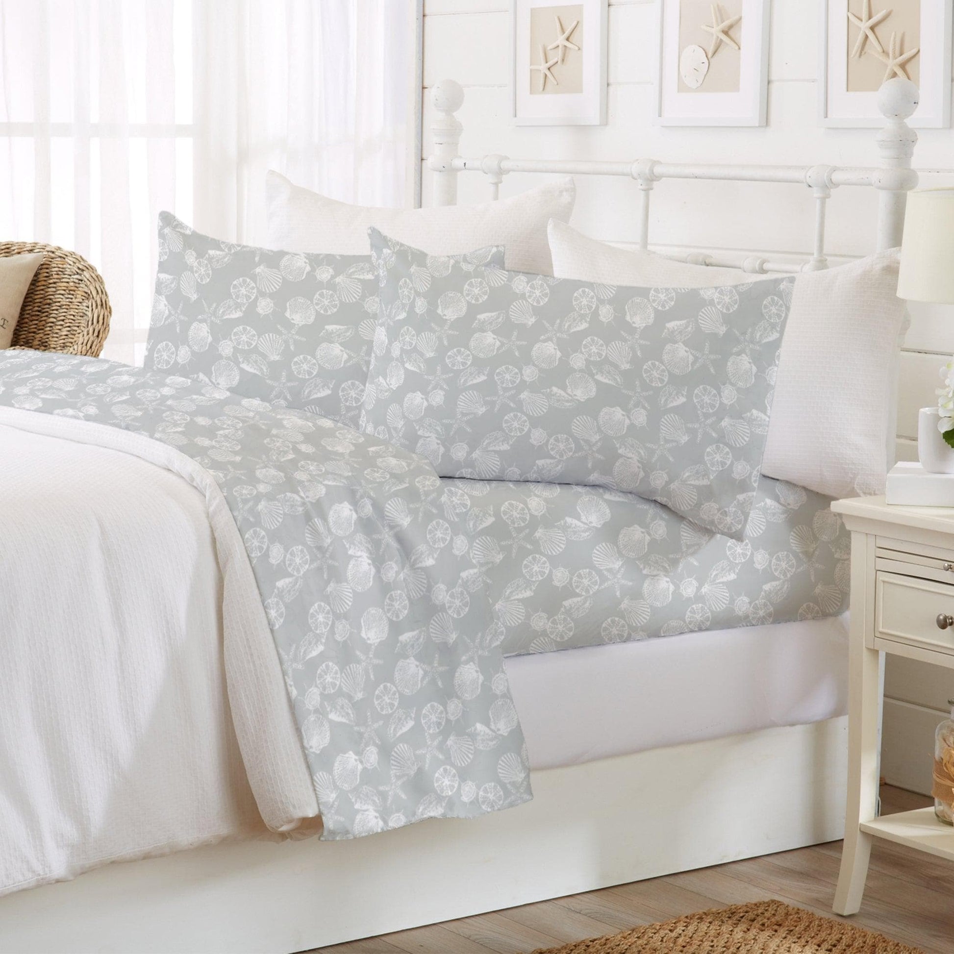 Coastal Printed Sheet Set - Newport Collection - - Bed Sheets