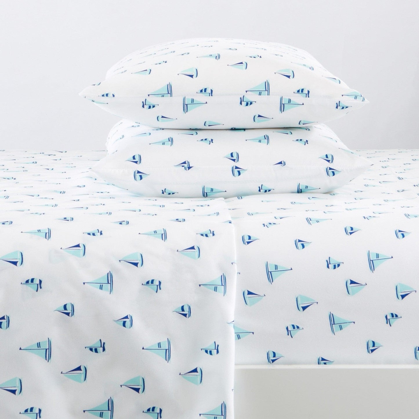 Coastal Printed Sheet Set - Newport Collection - Sailboat - Bed Sheets