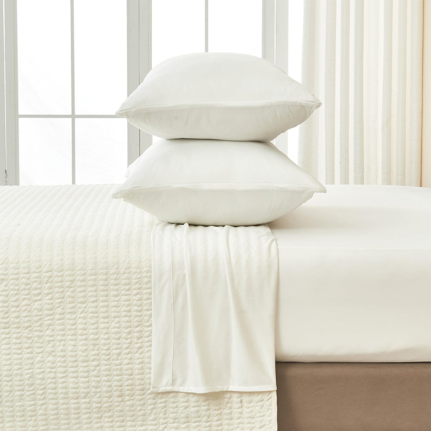 Performance Cooling Sheet Set - Mackenna Collection - Alpine White - Sheets