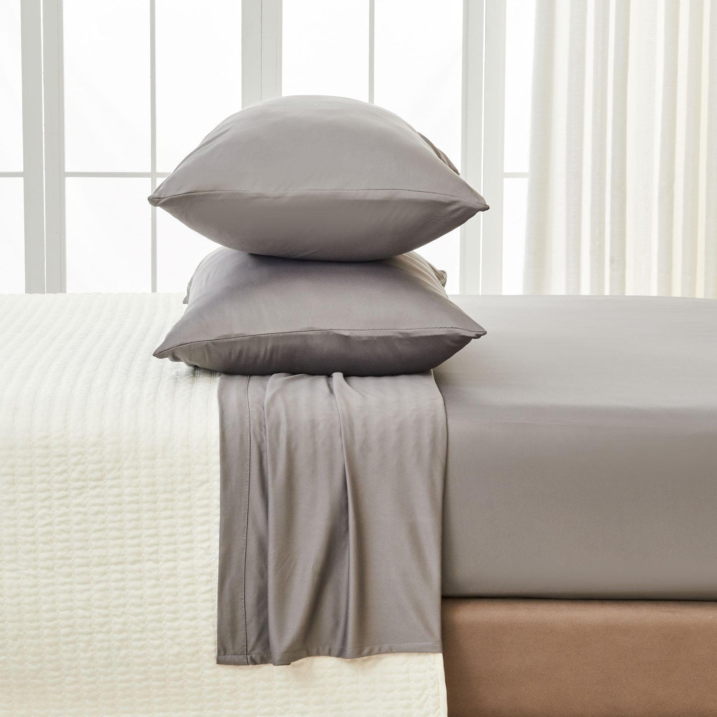 Performance Cooling Sheet Set - Mackenna Collection - Graphite - Sheets