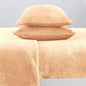 Solid Jewel-Toned Plush Sheet - Velvet Luxe Collection - Nude -