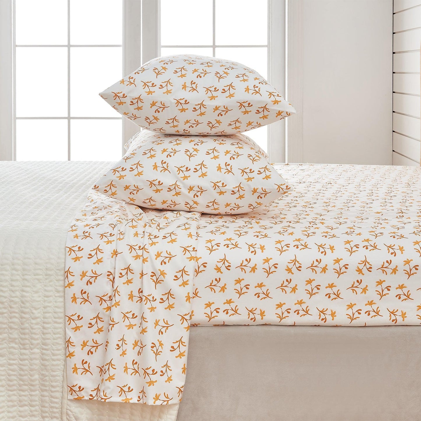 Watercolor Floral Sheet Set - Delia Collection - Small Watercolor Flowers - Sheets