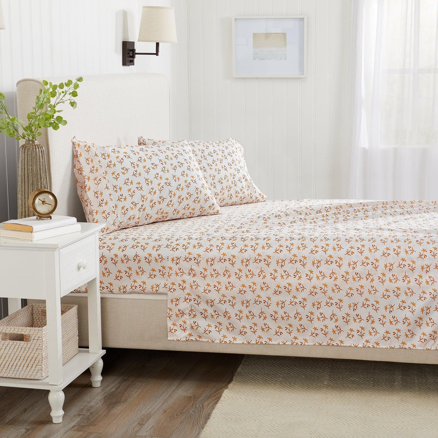 Watercolor Floral Sheet Set - Delia Collection - - Sheets