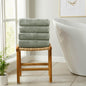 4 Pack Cotton Bath Towels - Kasper Collection - Bath Towel (Pack of 4) Desert Sage Green - Bath Towels