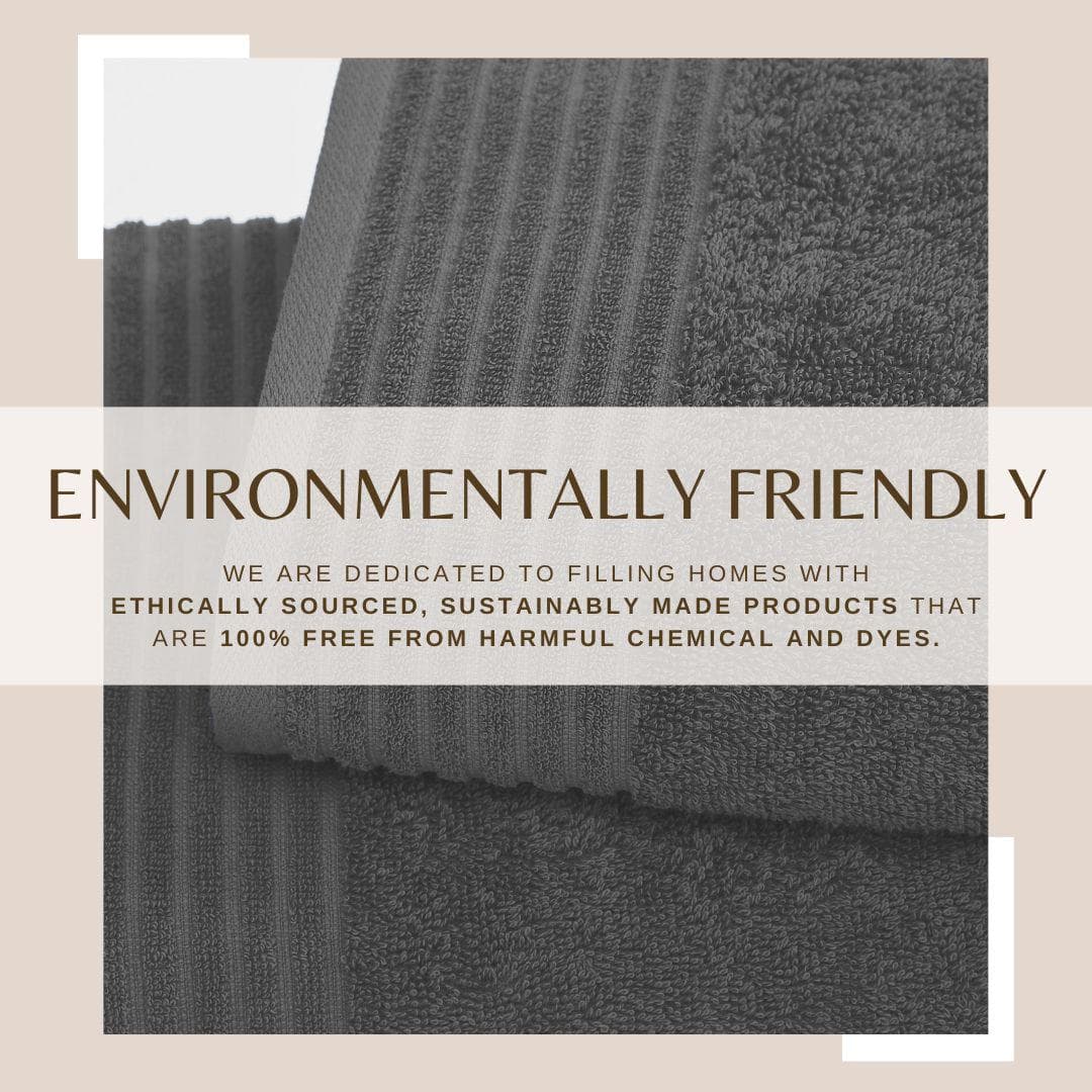 4 Pack Cotton Bath Towels - Kasper Collection - - Bath Towels