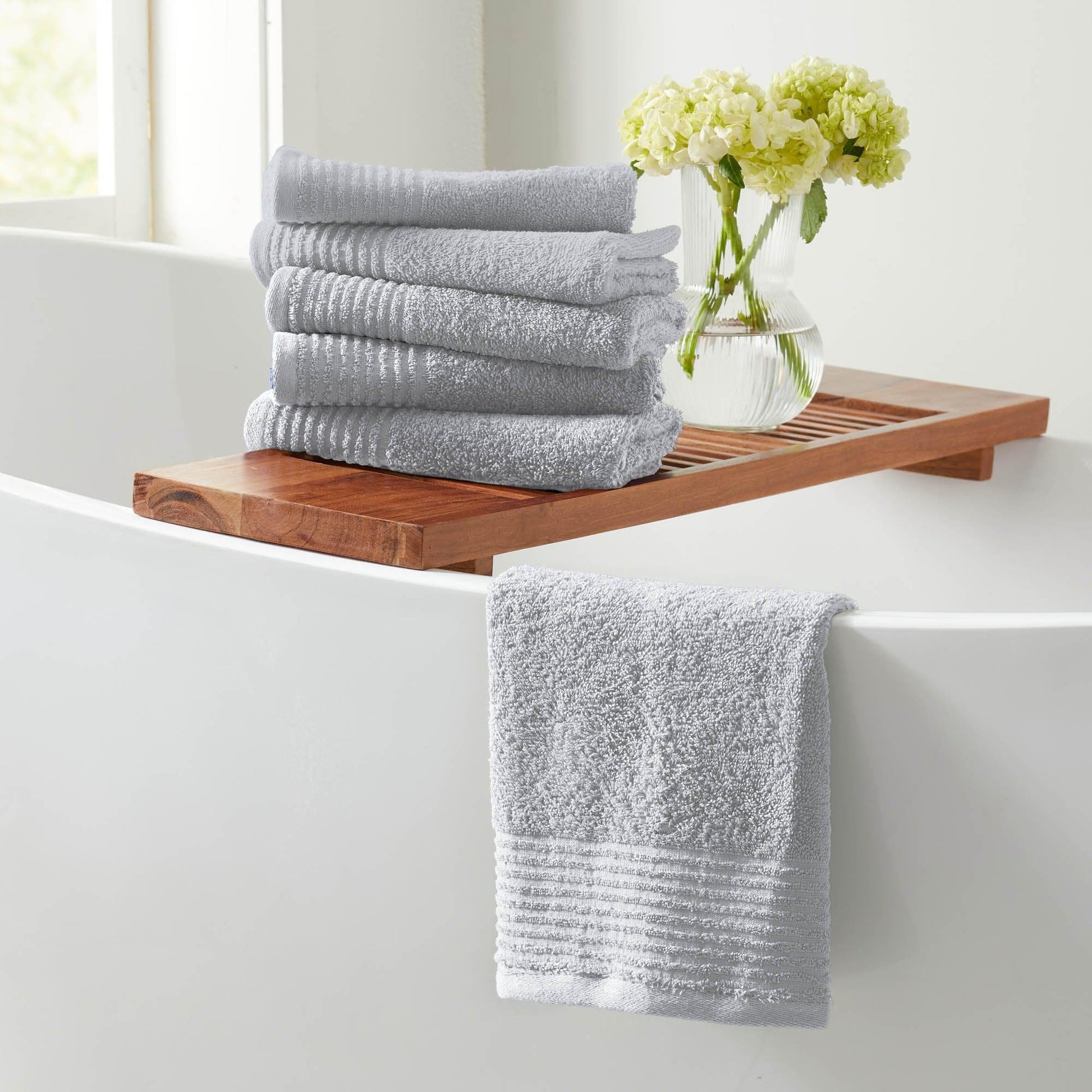 4 Pack Cotton Bath Towels - Kasper Collection - - Bath Towels