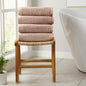 4 Pack Cotton Bath Towels - Kasper Collection - Bath Towel (Pack of 4) Desert Rose - Bath Towels