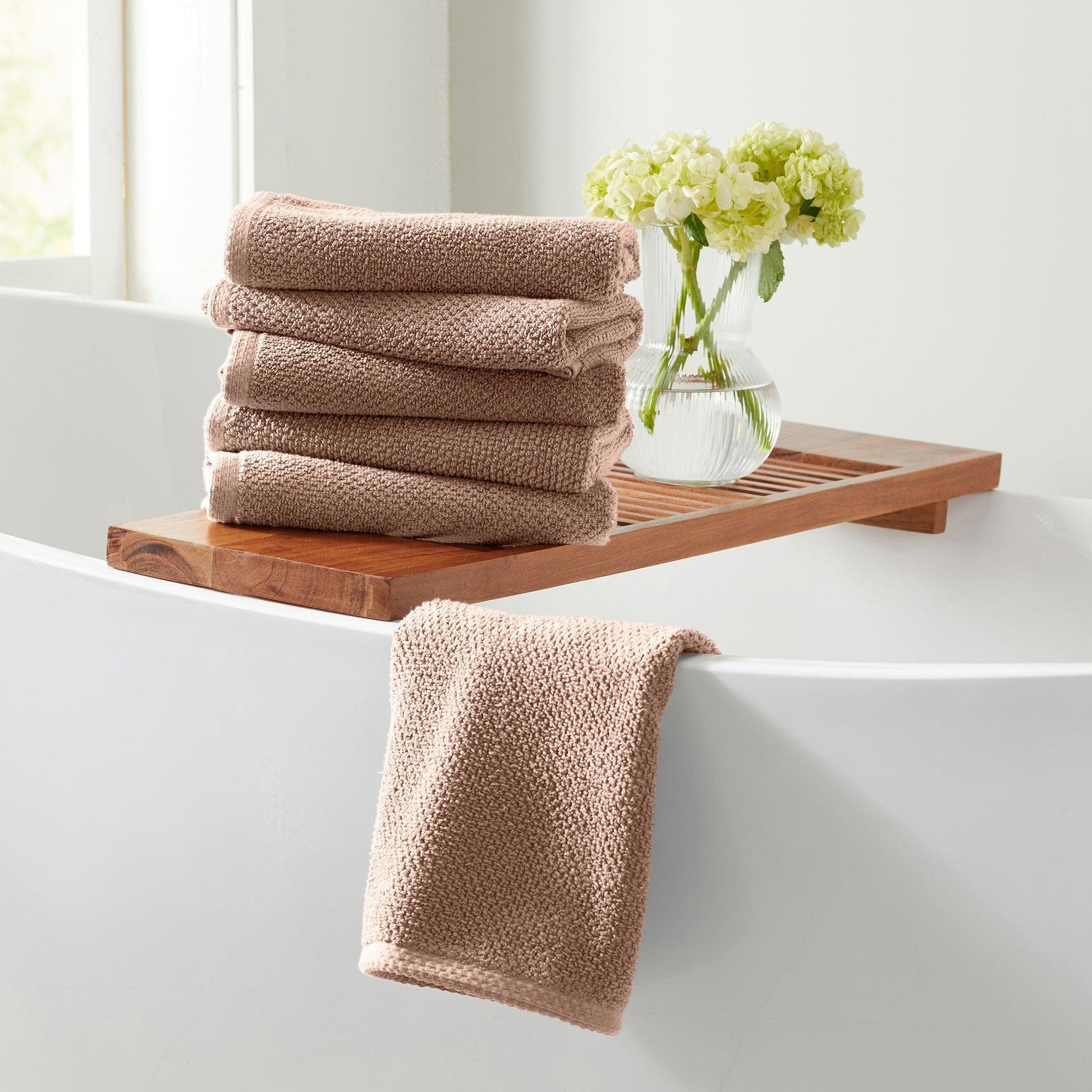 4 Pack Cotton Bath Towels - Kasper Collection - - Bath Towels