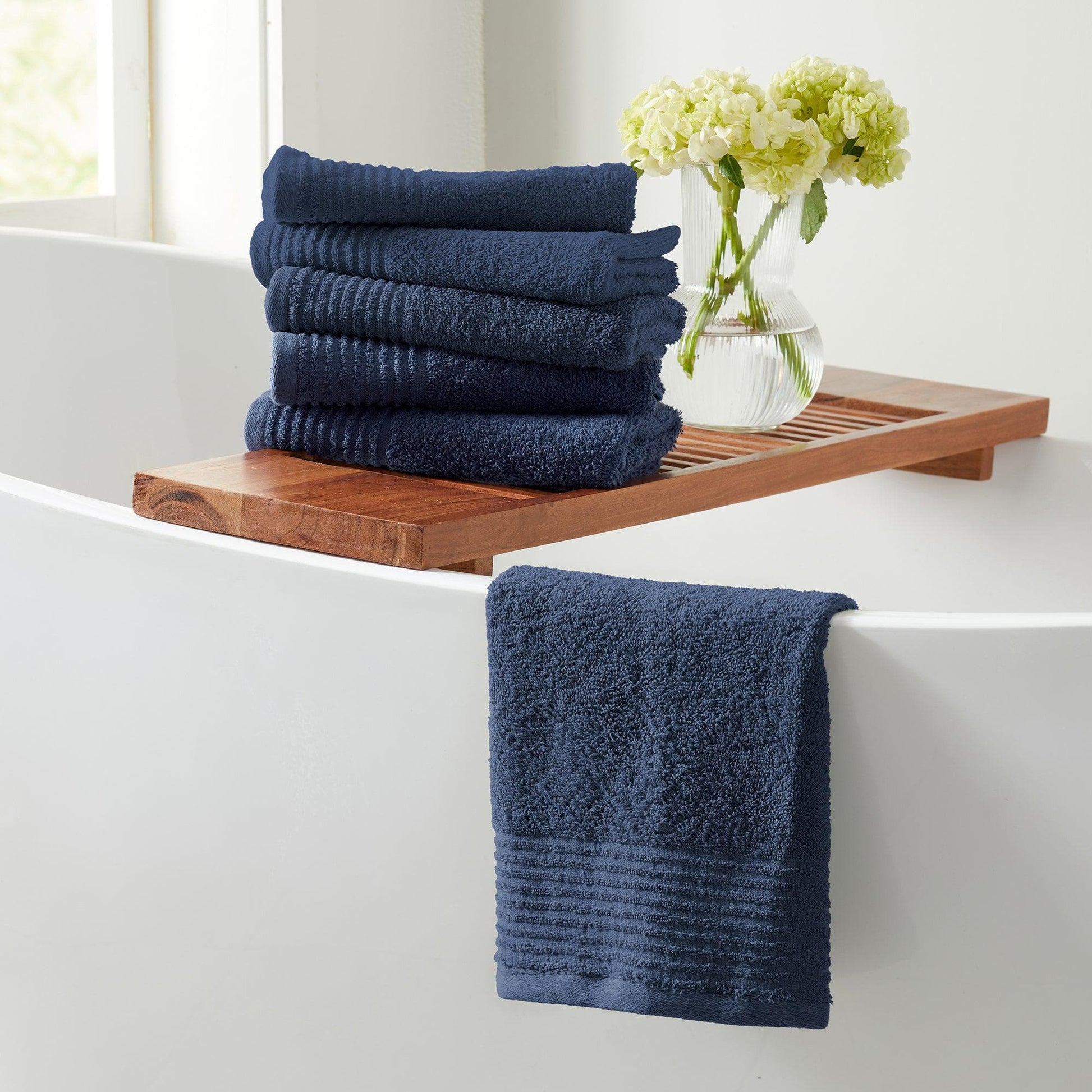 4 Pack Cotton Bath Towels - Kasper Collection - - Bath Towels