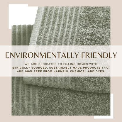 6 Pack Cotton Hand Towels - Kasper Collection - - Bath Towels