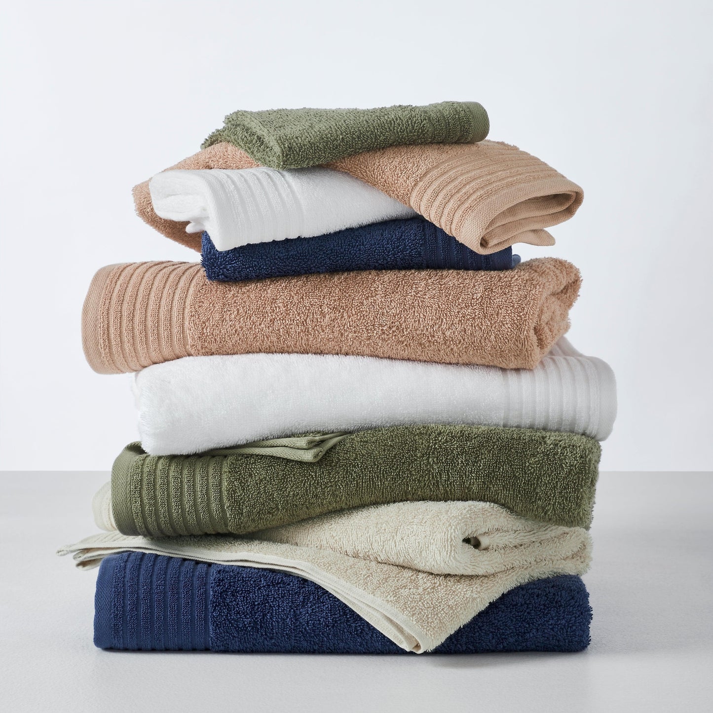6 Pack Cotton Hand Towels - Kasper Collection - - Bath Towels