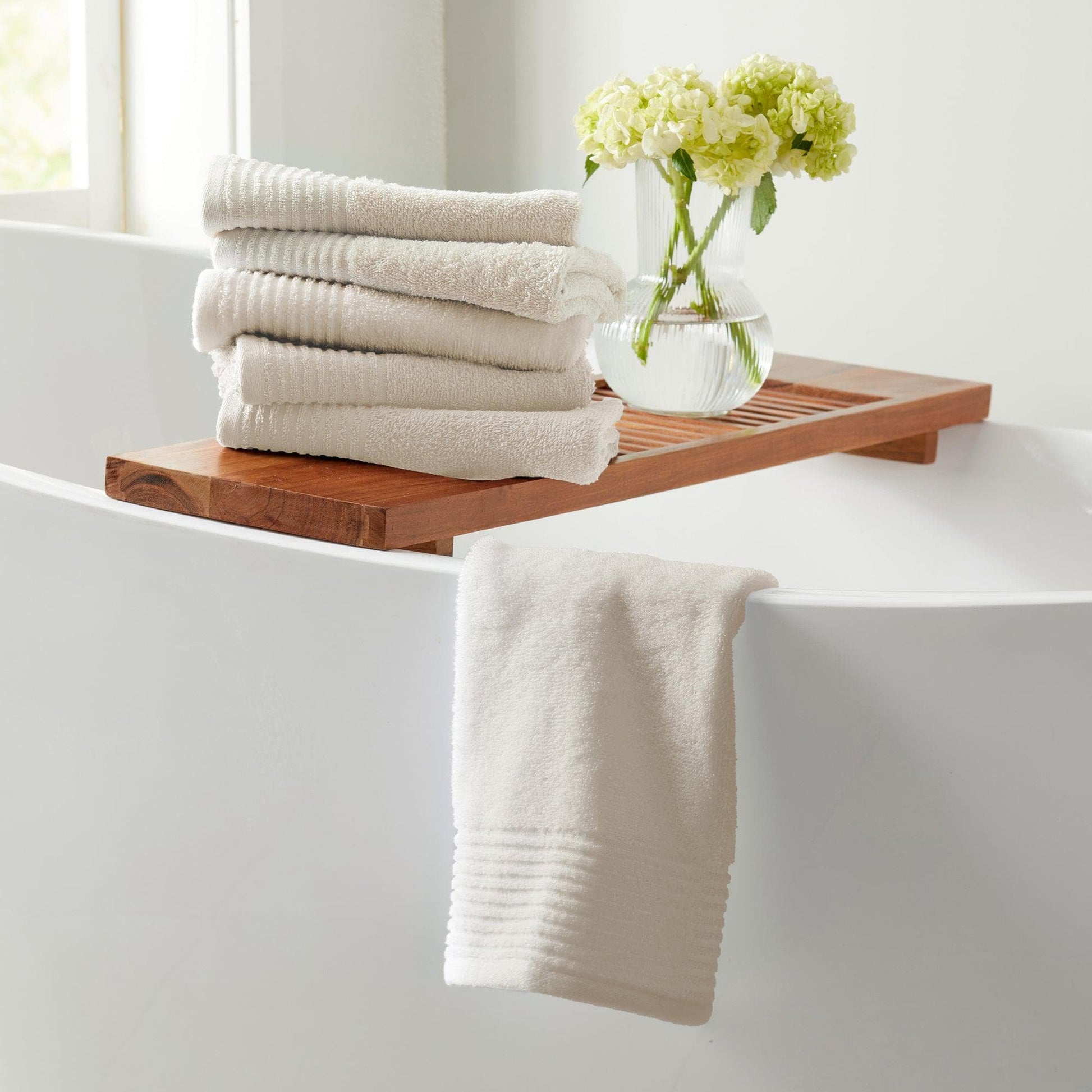 6 Pack Cotton Hand Towels - Kasper Collection - Hand Towel (Pack of 6) Oatmeal - Bath Towels