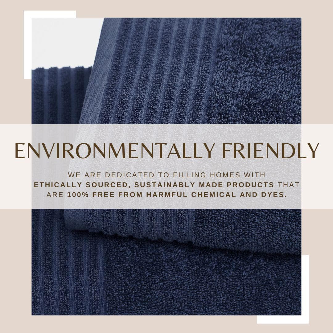 6 Pack Cotton Hand Towels - Kasper Collection - - Bath Towels