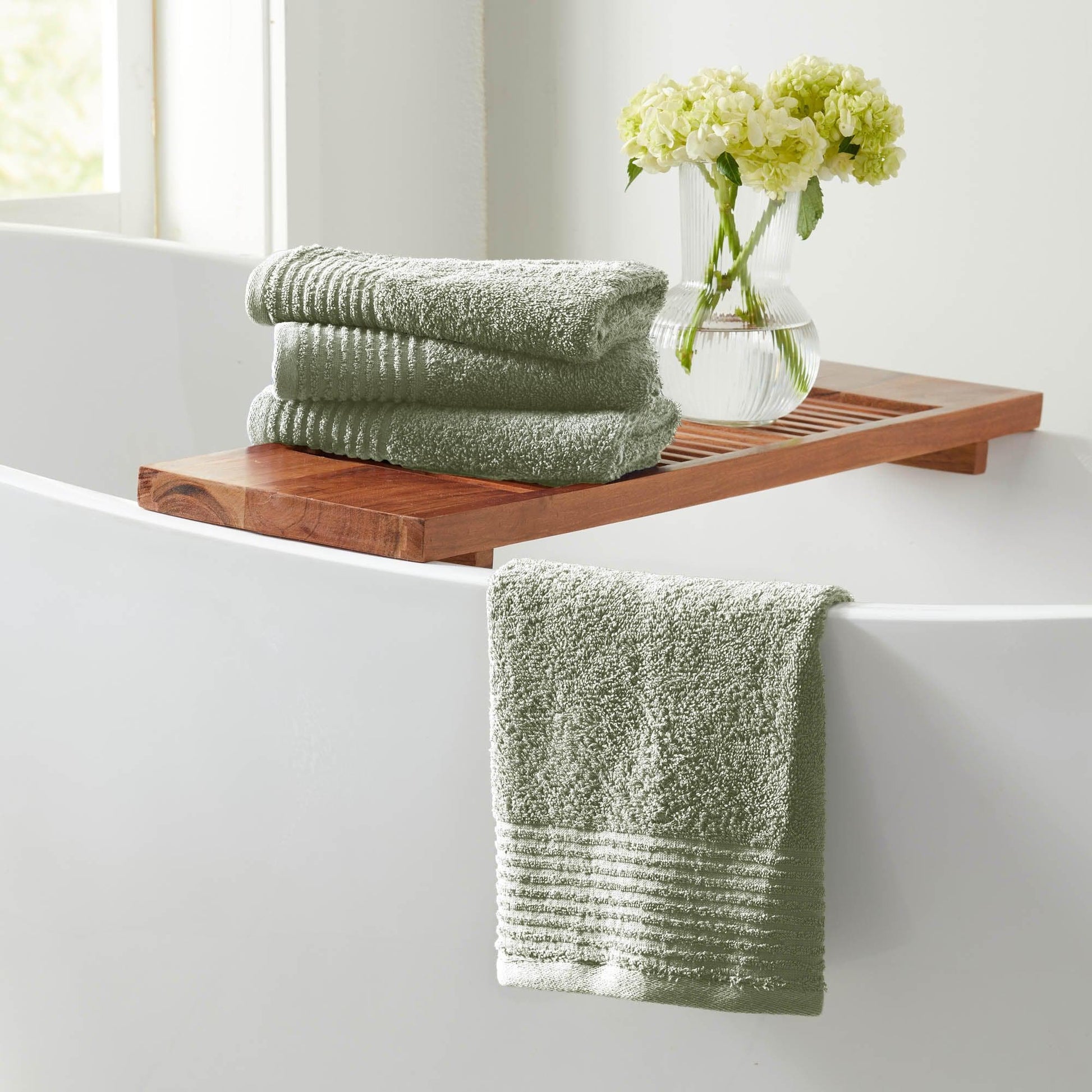 6 Piece Set Cotton Bath Towels - Kasper Collection - - Bath Towels