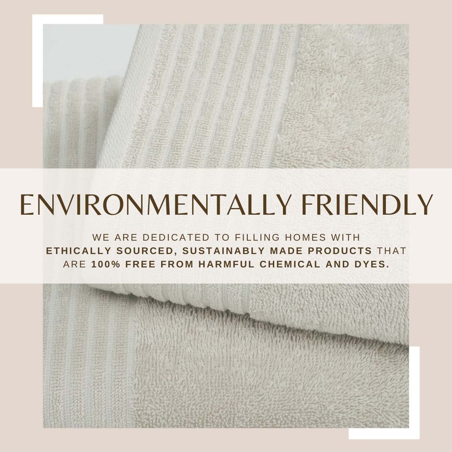 6 Piece Set Cotton Bath Towels - Kasper Collection - - Bath Towels