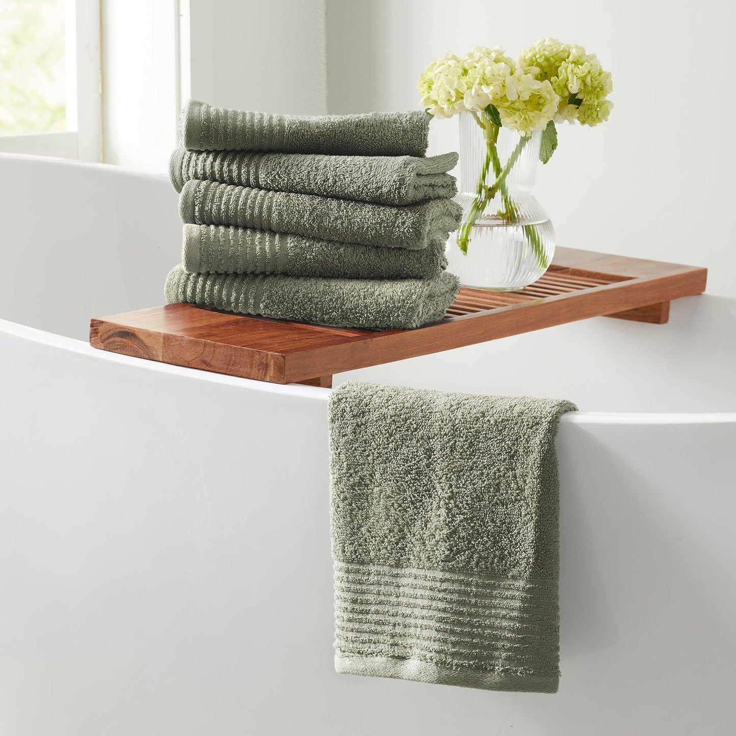 6 Piece Set Cotton Bath Towels - Kasper Collection - - Bath Towels