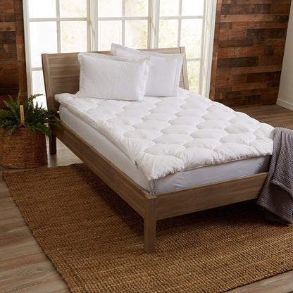 2 Inch Thick Hypoallergenic Mattress Topper - Kyla Collection - - Bedding Essentials