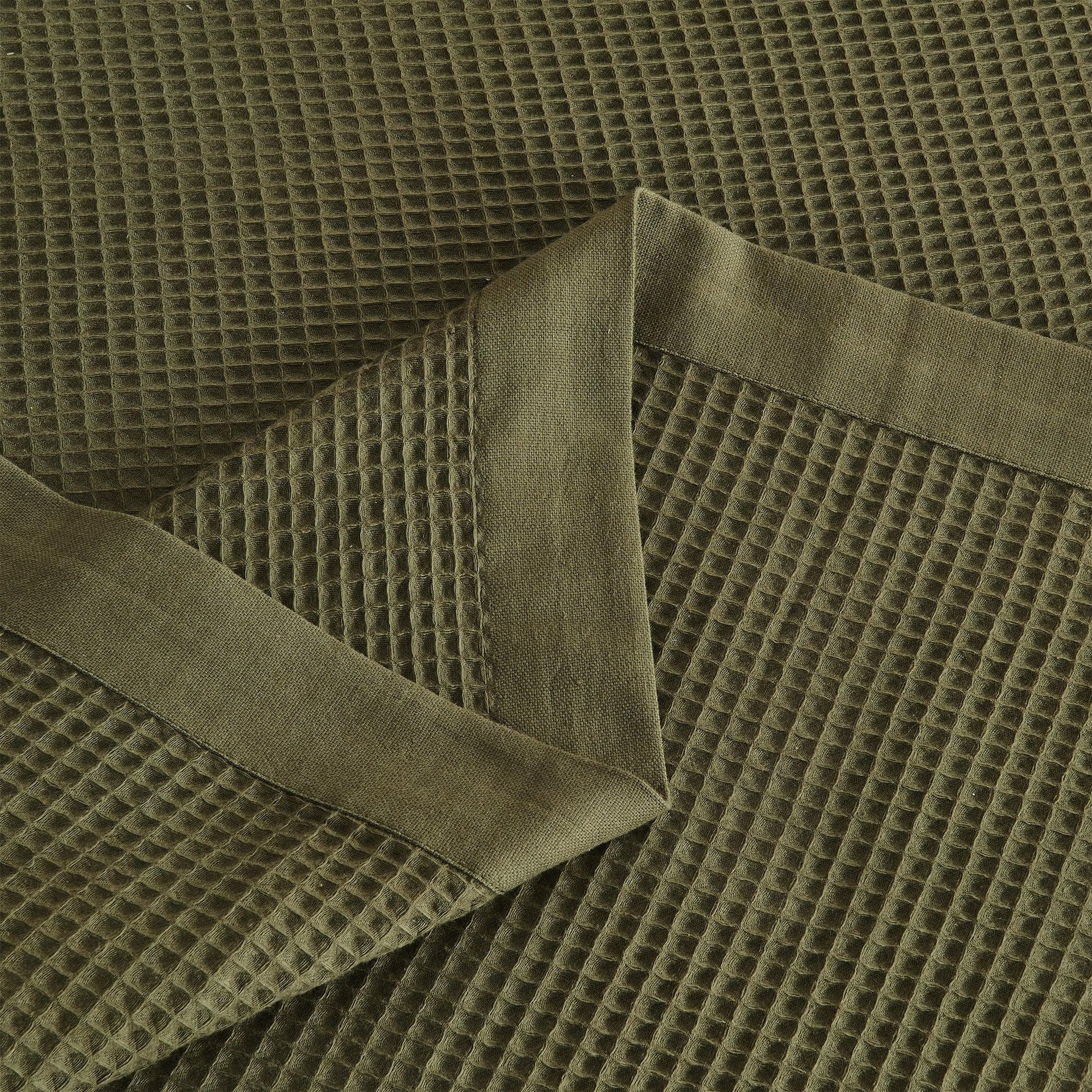 100% Cotton Small Waffle Weave Blanket - Hazel Collection - - Blankets