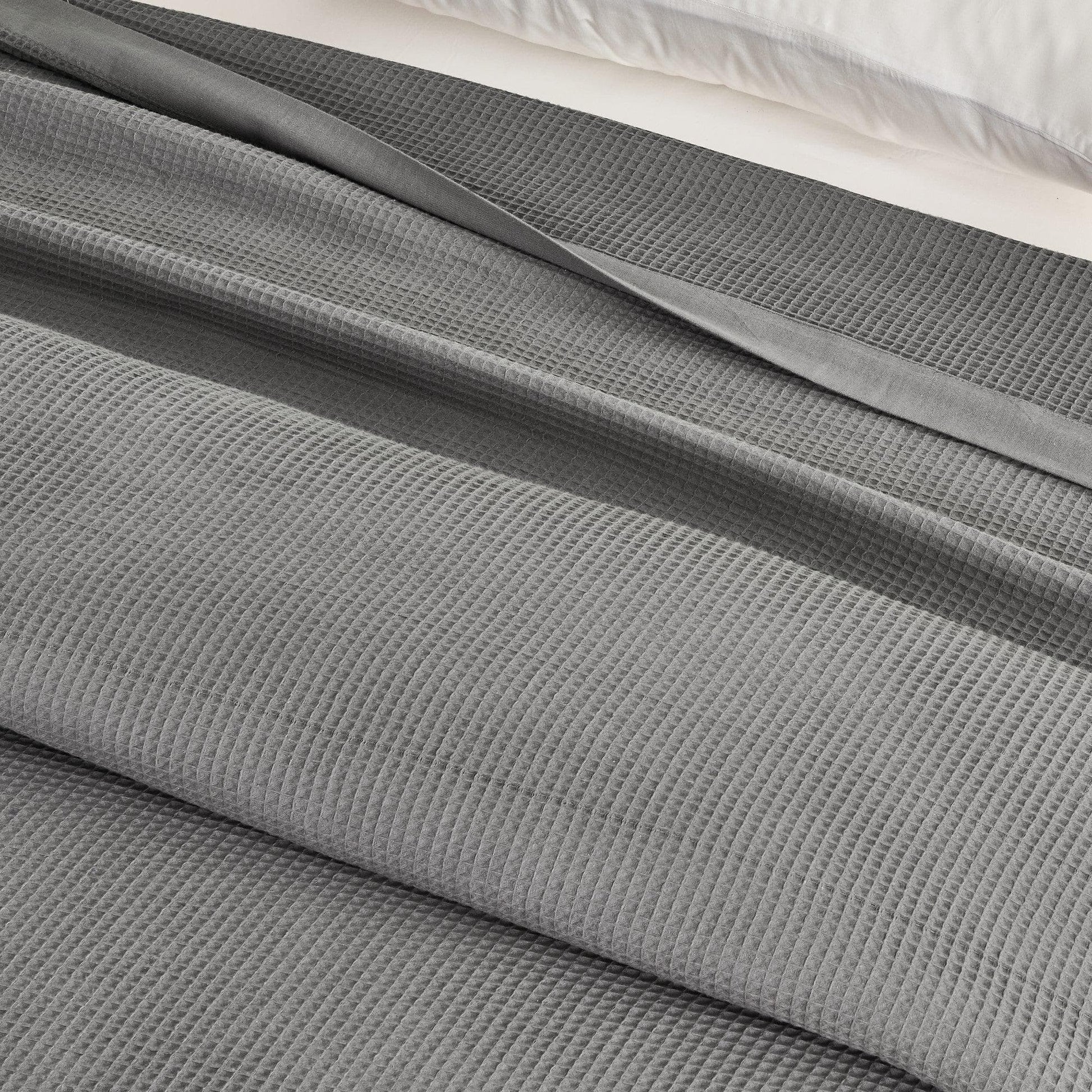 100% Cotton Small Waffle Weave Blanket - Hazel Collection - - Blankets