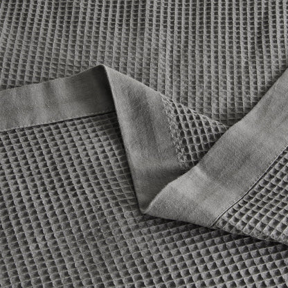 100% Cotton Small Waffle Weave Blanket - Hazel Collection - - Blankets