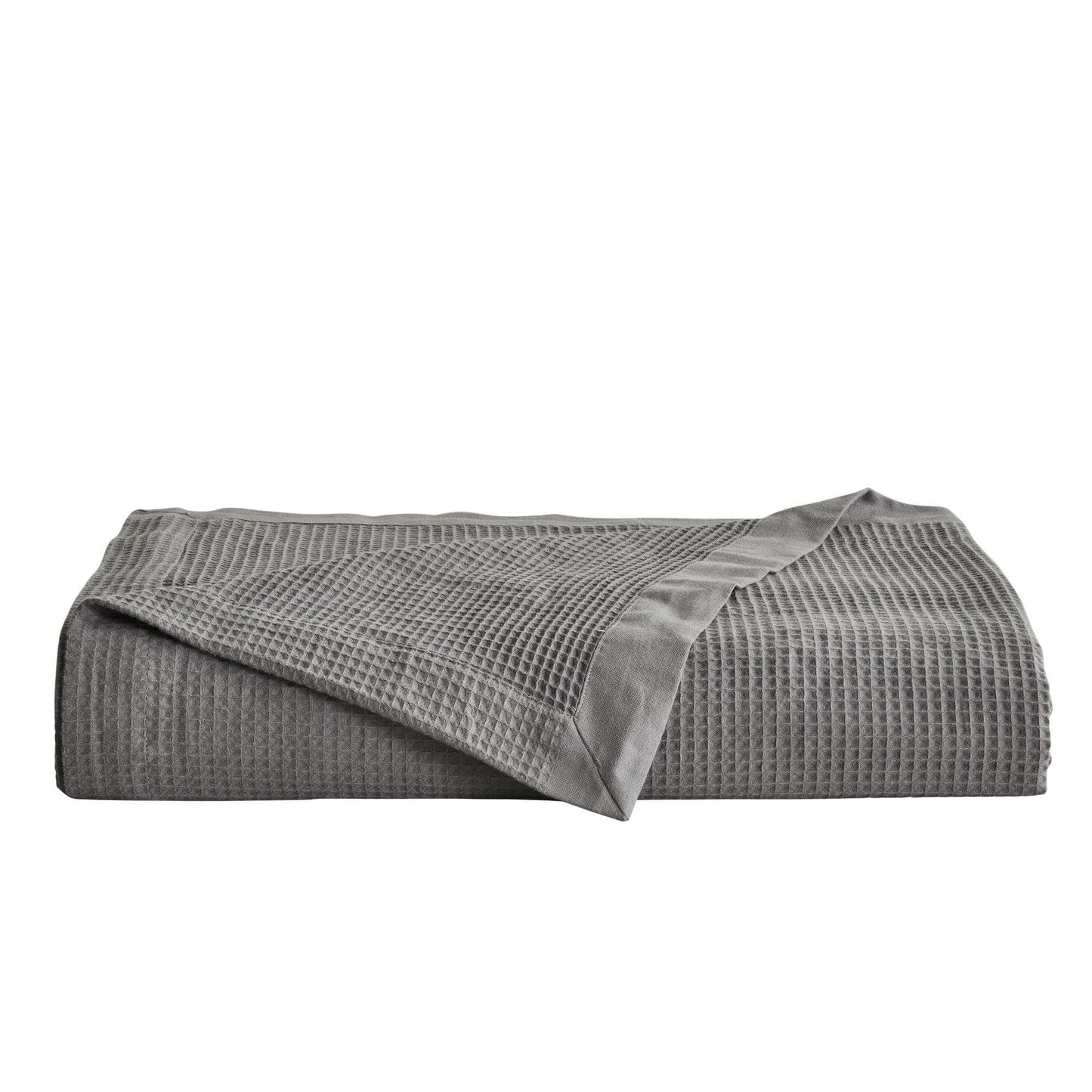 100% Cotton Small Waffle Weave Blanket - Hazel Collection - - Blankets