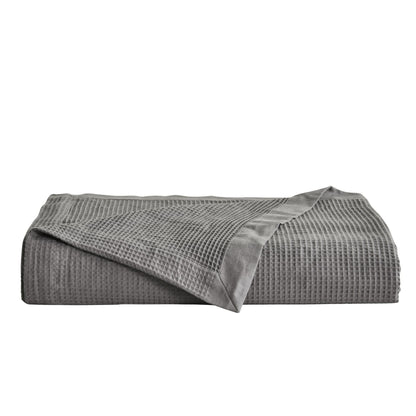 100% Cotton Small Waffle Weave Blanket - Hazel Collection - - Blankets