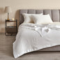 100% Cotton Small Waffle Weave Blanket - Hazel Collection - White - Blankets