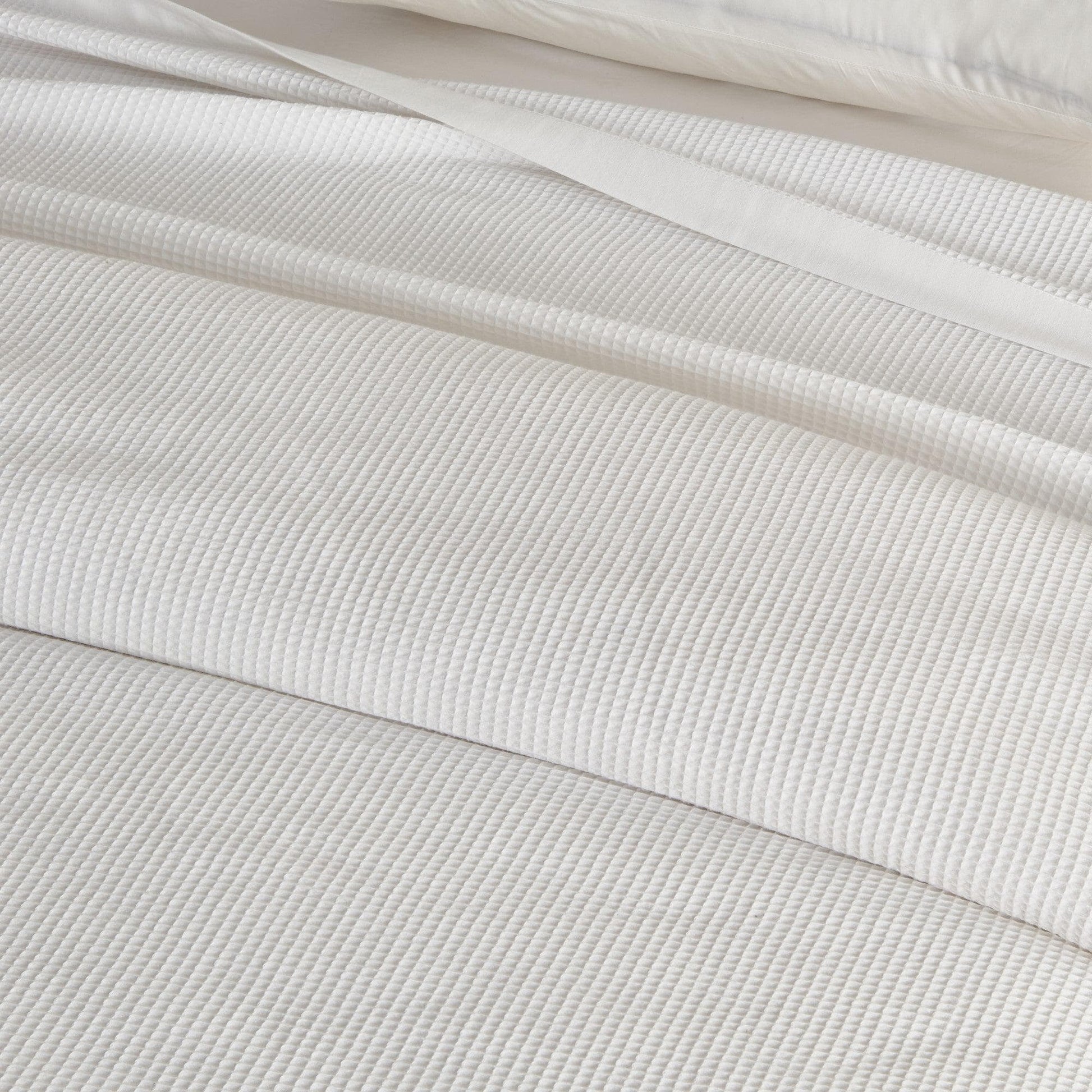 100% Cotton Small Waffle Weave Blanket - Hazel Collection - - Blankets