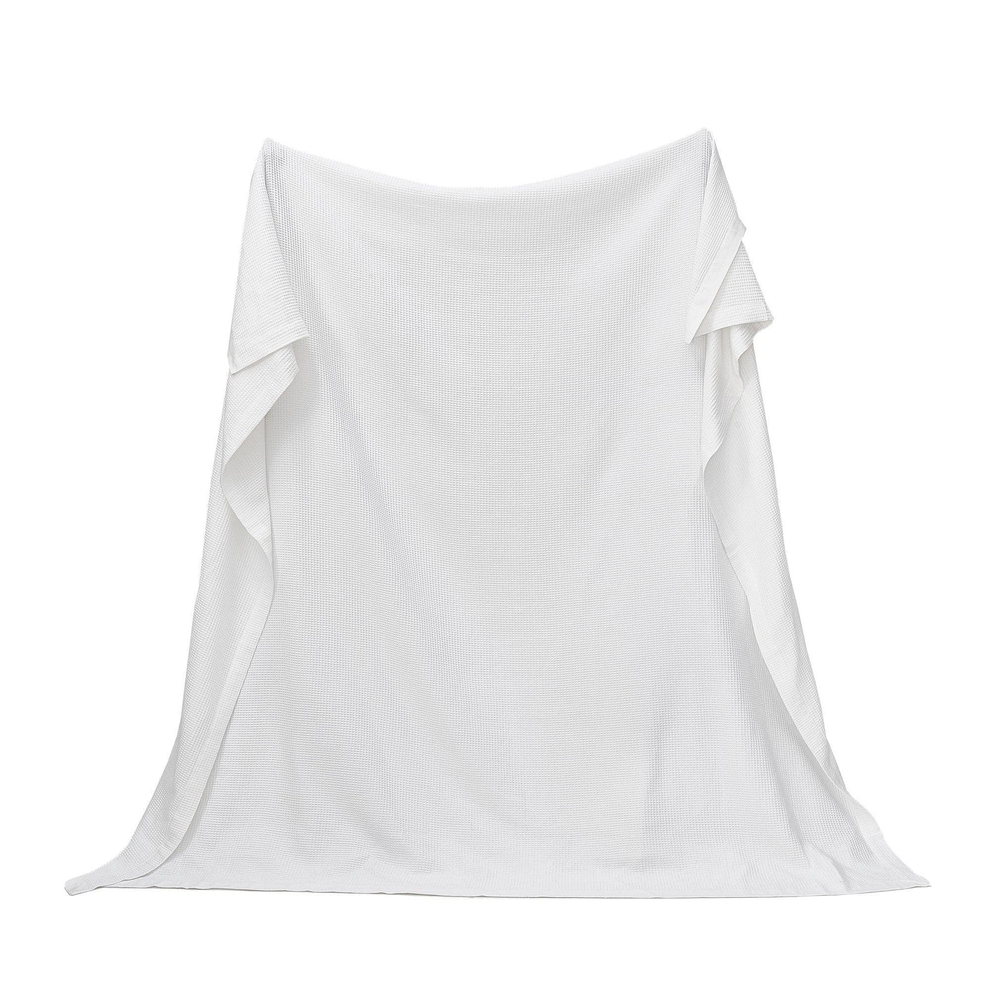 100% Cotton Small Waffle Weave Blanket - Hazel Collection - - Blankets