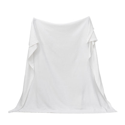 100% Cotton Small Waffle Weave Blanket - Hazel Collection - - Blankets