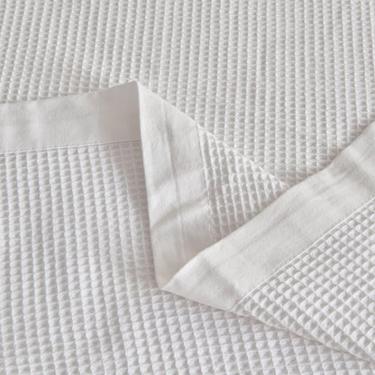 100% Cotton Small Waffle Weave Blanket - Hazel Collection - - Blankets