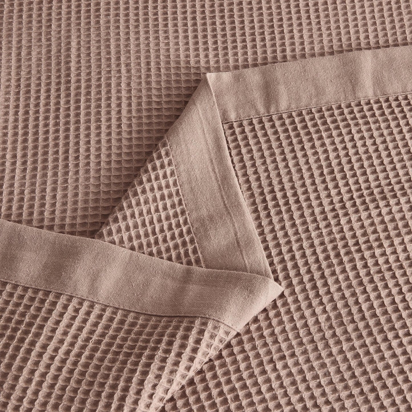 100% Cotton Small Waffle Weave Blanket - Hazel Collection - - Blankets