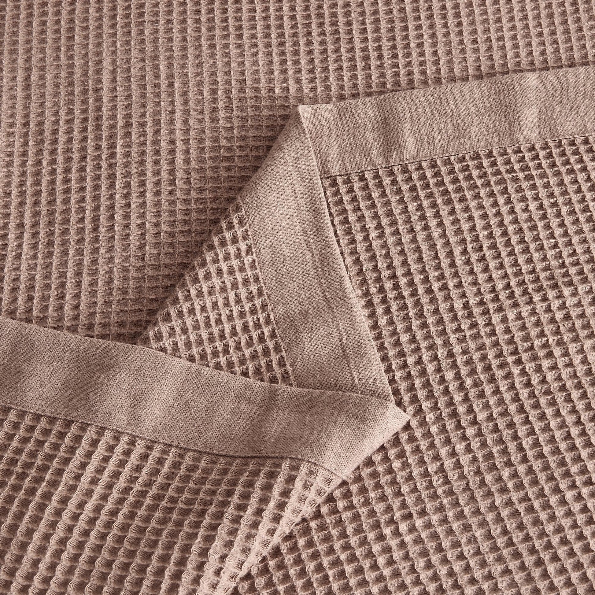 100% Cotton Small Waffle Weave Blanket - Hazel Collection - - Blankets