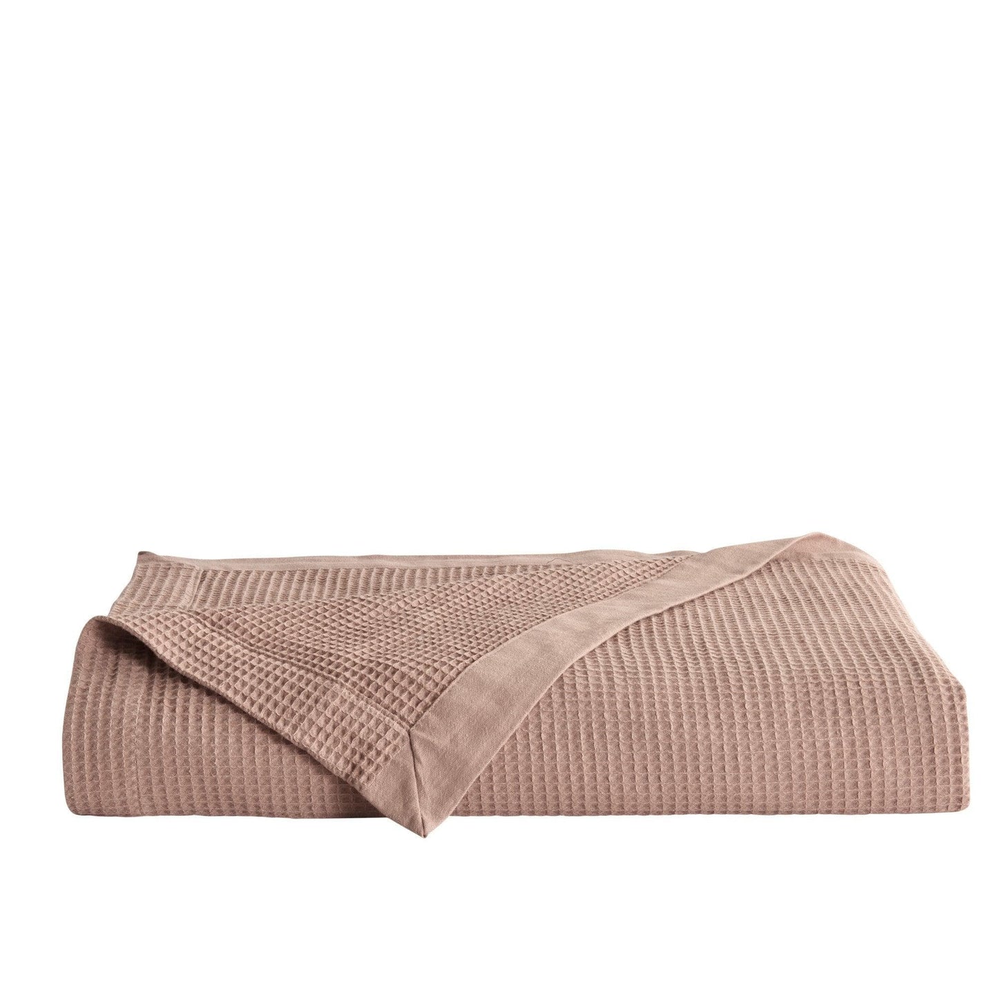 100% Cotton Small Waffle Weave Blanket - Hazel Collection - - Blankets