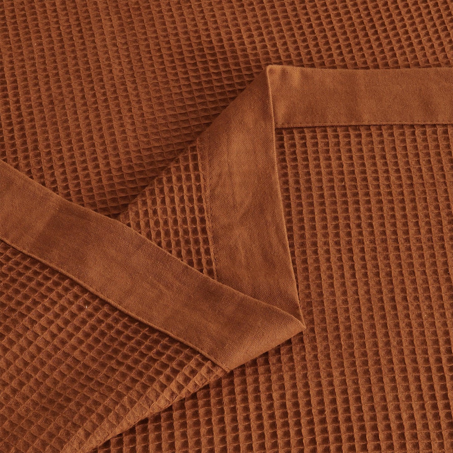 100% Cotton Small Waffle Weave Blanket - Hazel Collection - - Blankets