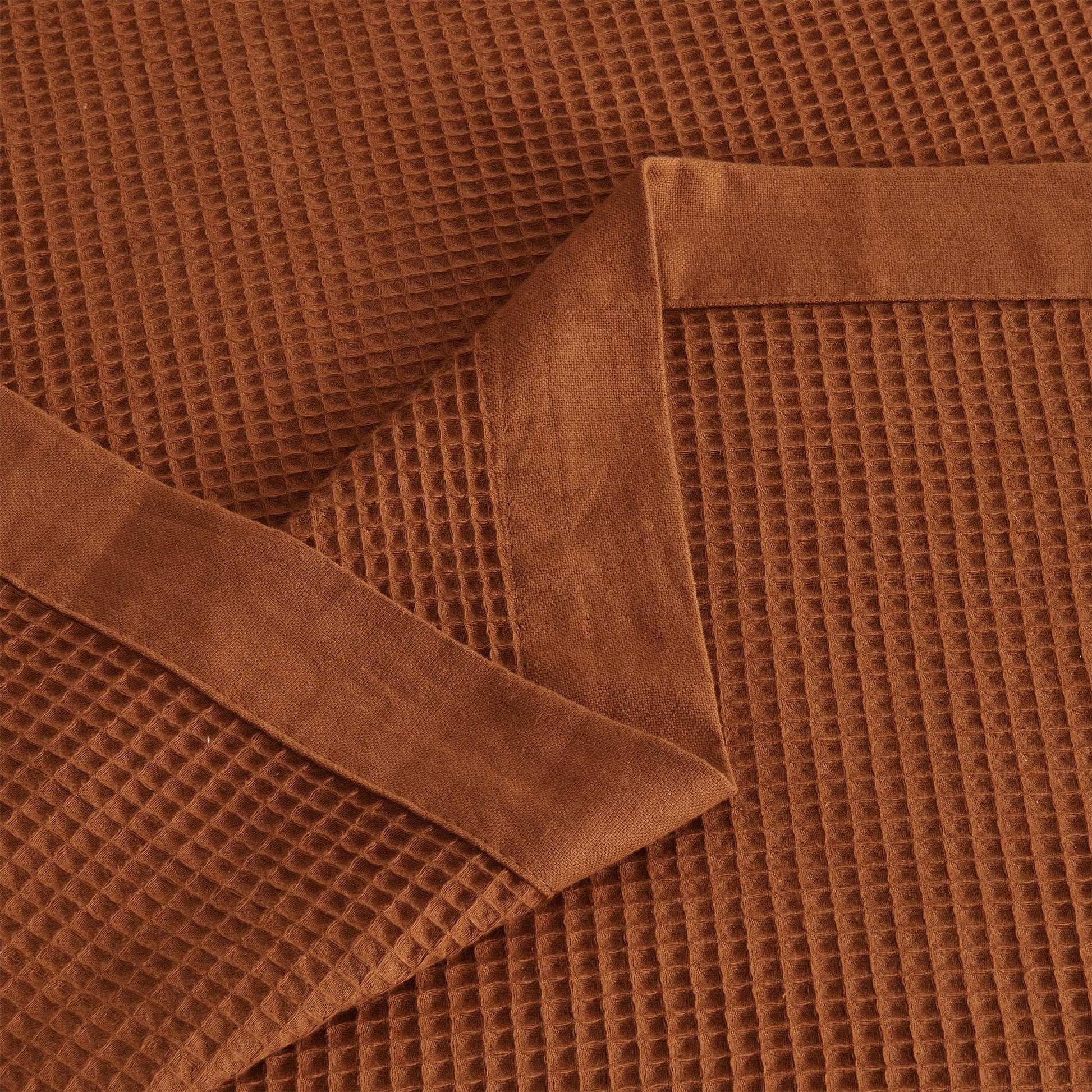 100% Cotton Small Waffle Weave Blanket - Hazel Collection - - Blankets