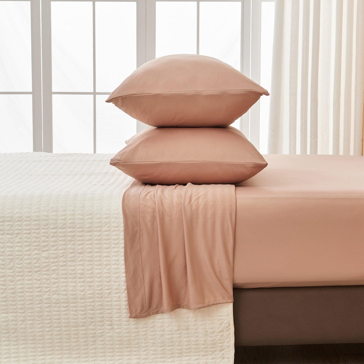 Performance Cooling Sheet Set - Mackenna Collection - Dusty Rose - Sheets