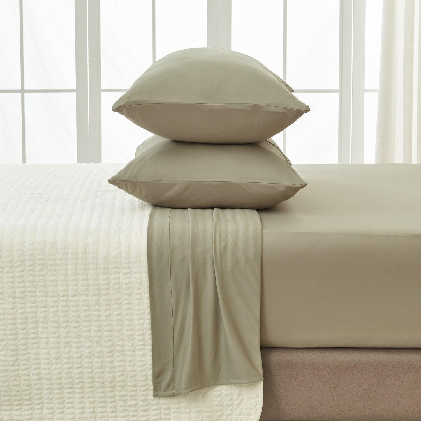 Performance Cooling Sheet Set - Mackenna Collection - Sage - Sheets