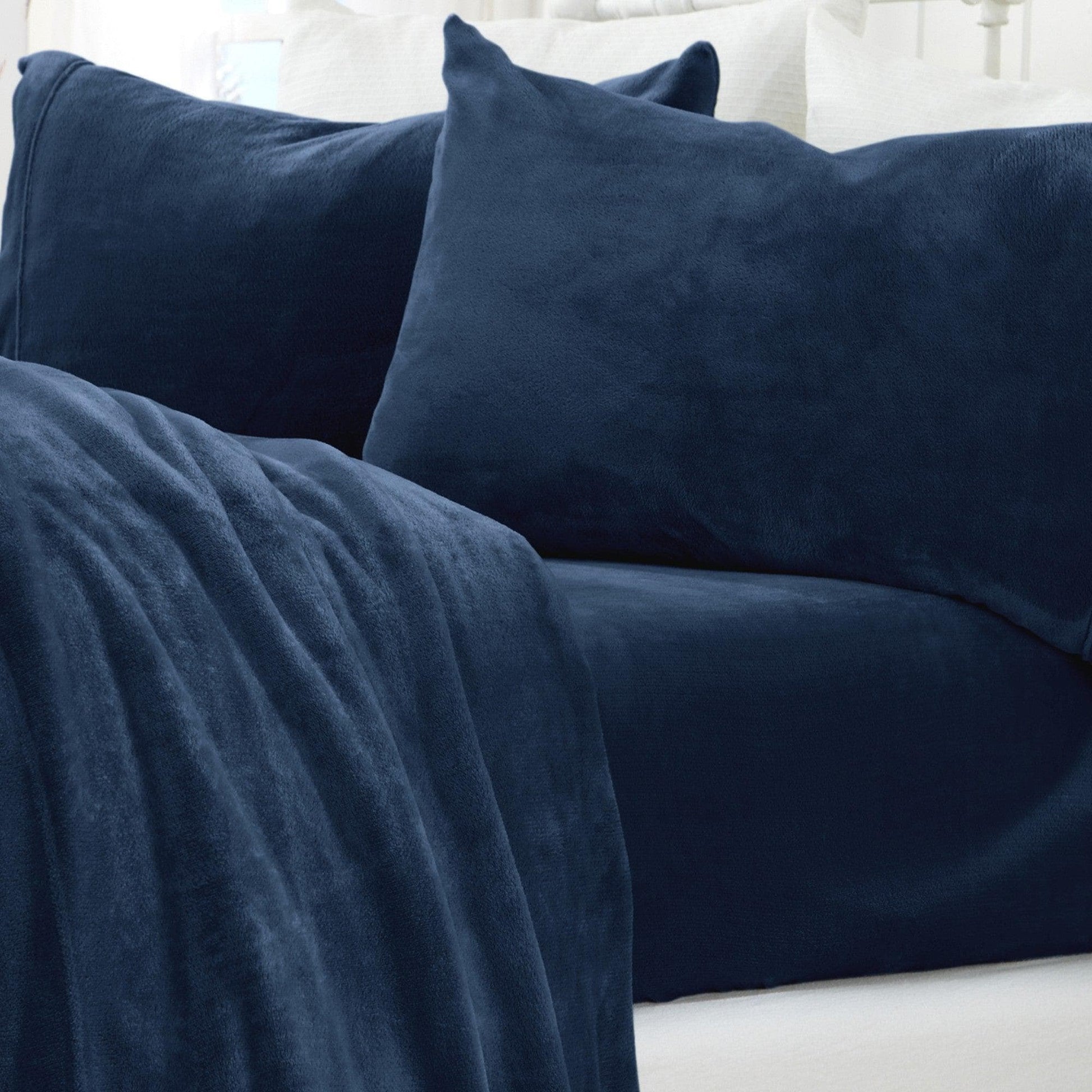 Solid Plush Sheet - Velvet Luxe Collection - - Sheets