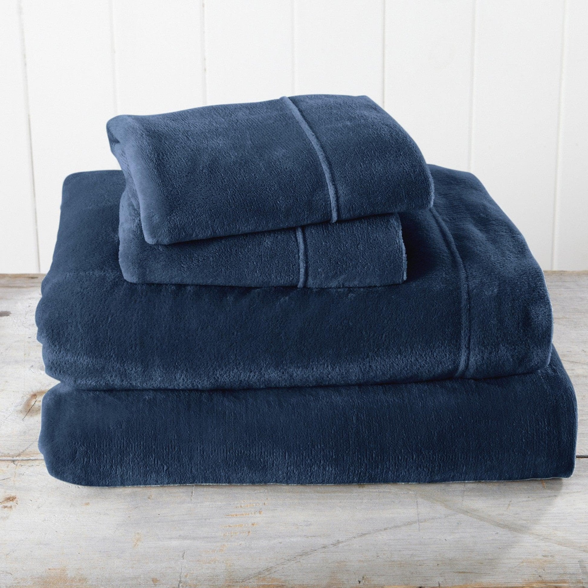 Solid Plush Sheet - Velvet Luxe Collection - - Sheets