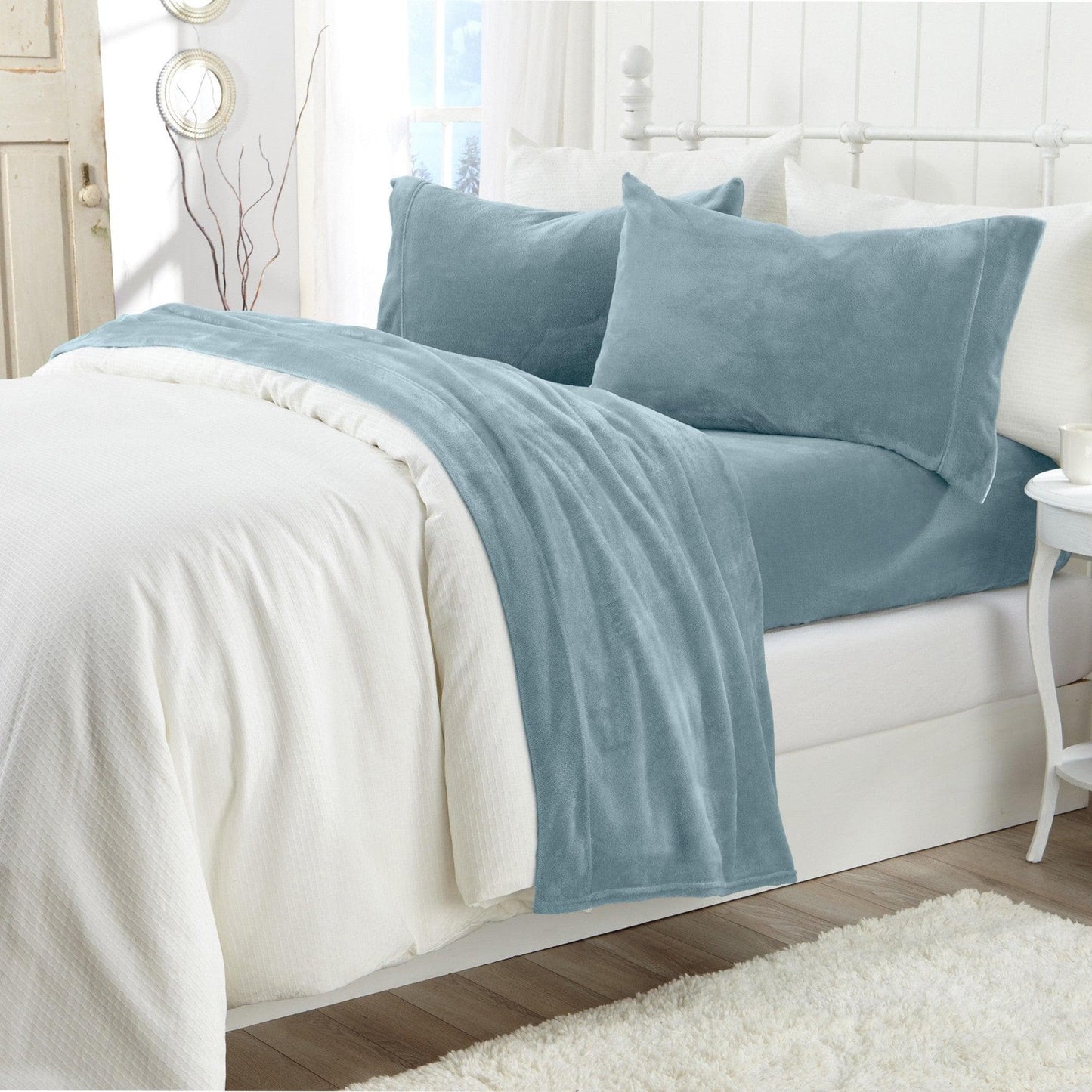 Solid Plush Sheet - Velvet Luxe Collection - - Sheets