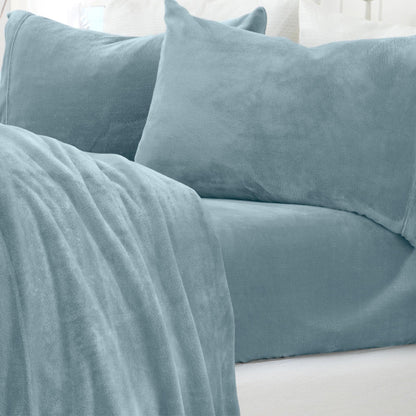 Solid Plush Sheet - Velvet Luxe Collection - - Sheets
